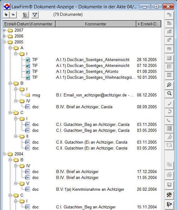 Elektronische Akte / Dokumentenmanagement - Dokumenten-Viewer + dynamische Baumstruktur - DMS, Dokumentenmanagement, Dokumentenworkflow, Archiv