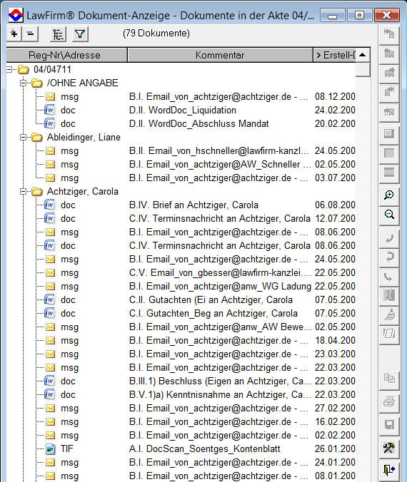 Elektronische Akte / Dokumentenmanagement - Dokumenten-Viewer + dynamische Baumstruktur - DMS, Dokumentenmanagement, Dokumentenworkflow, Archiv